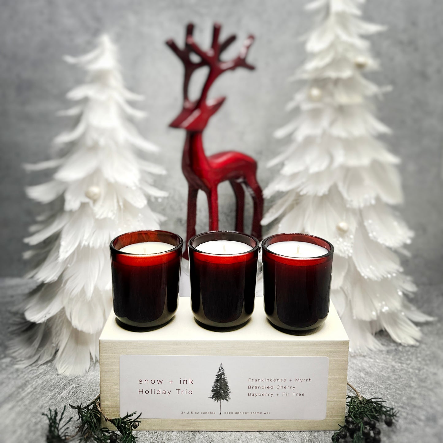 Holiday Trio Candle Box
