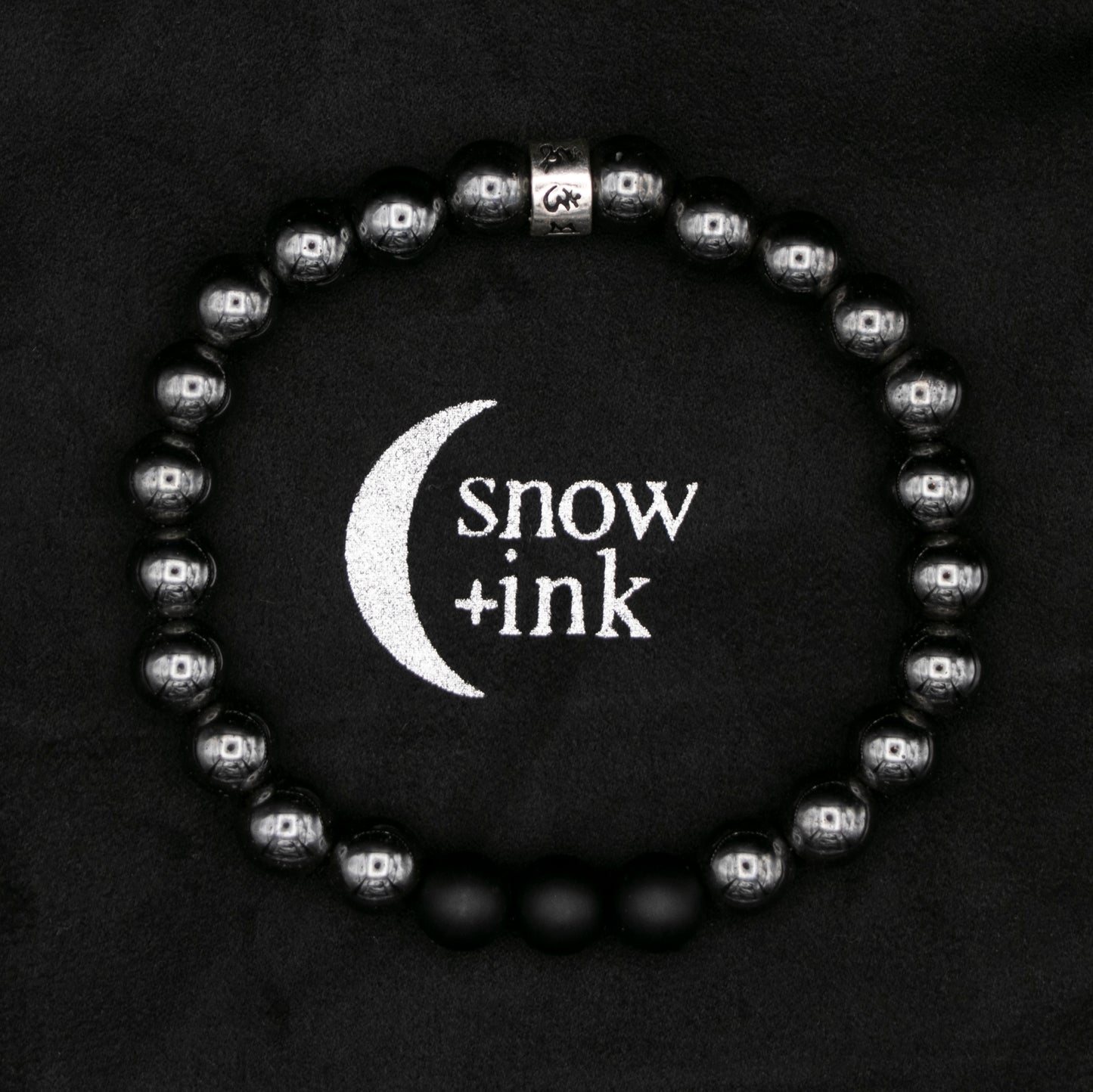 Hematite + Matte Onyx Bracelet