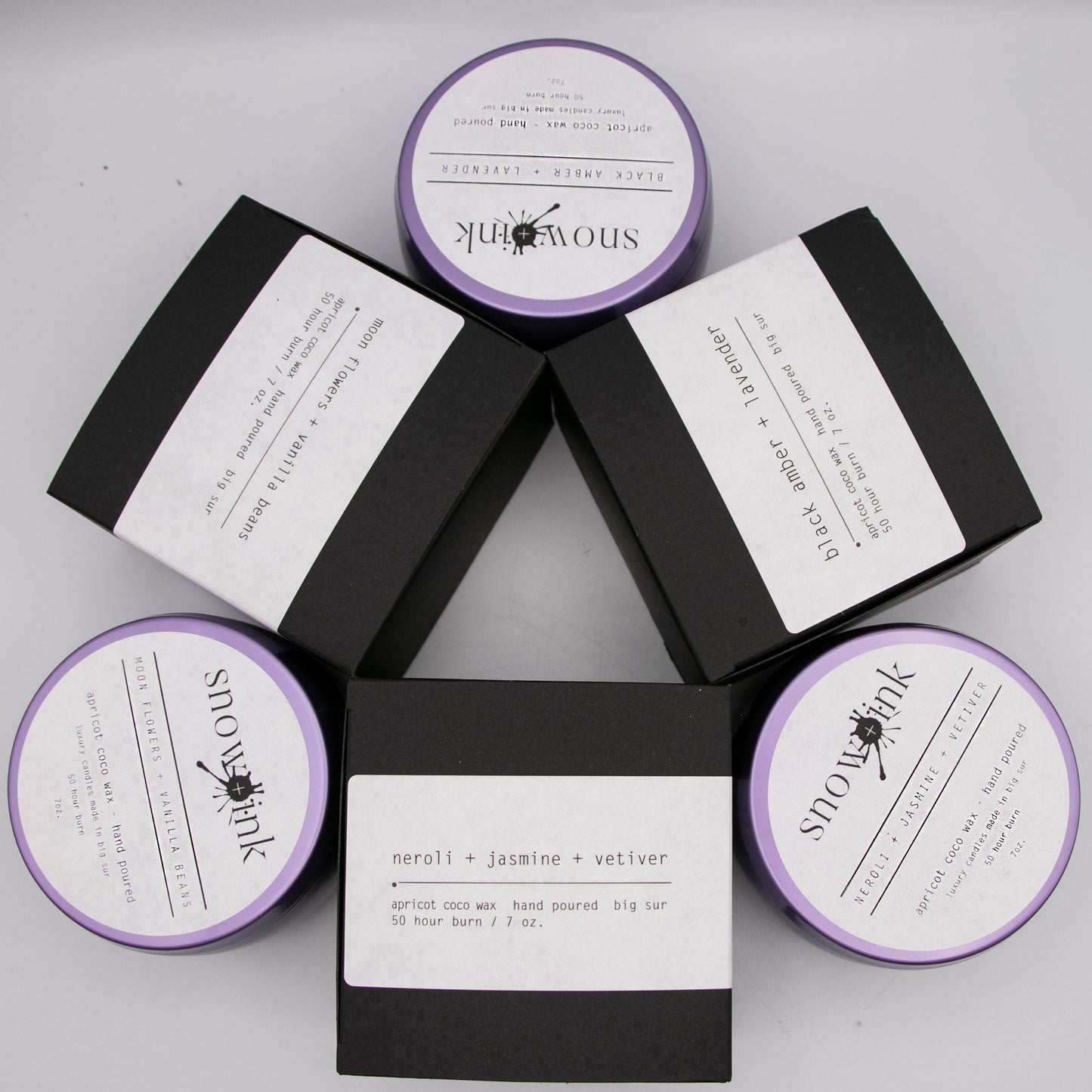 Moon Flowers + Vanilla Beans Candle Tin