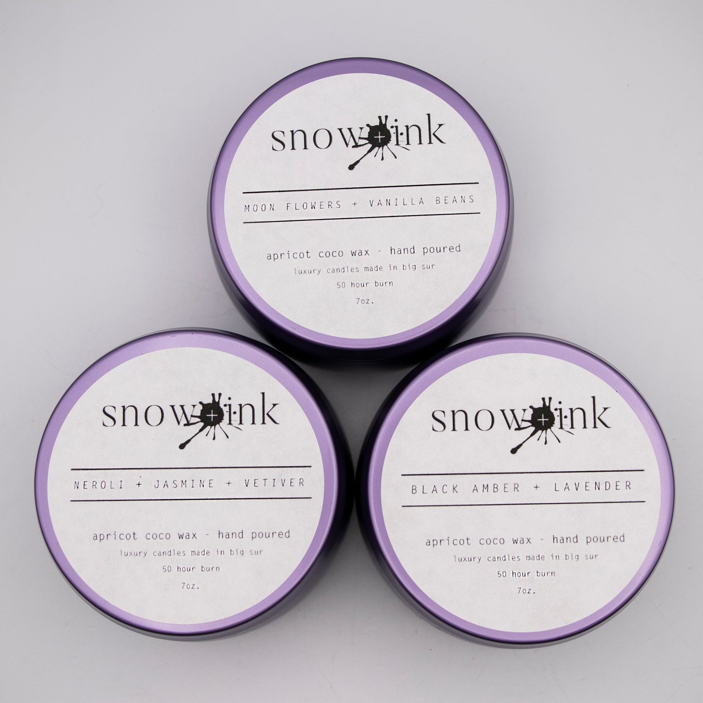 Moon Flowers + Vanilla Beans Candle Tin
