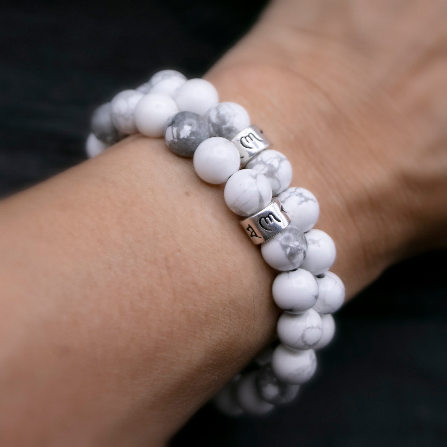 Howlite Bracelet 8mm