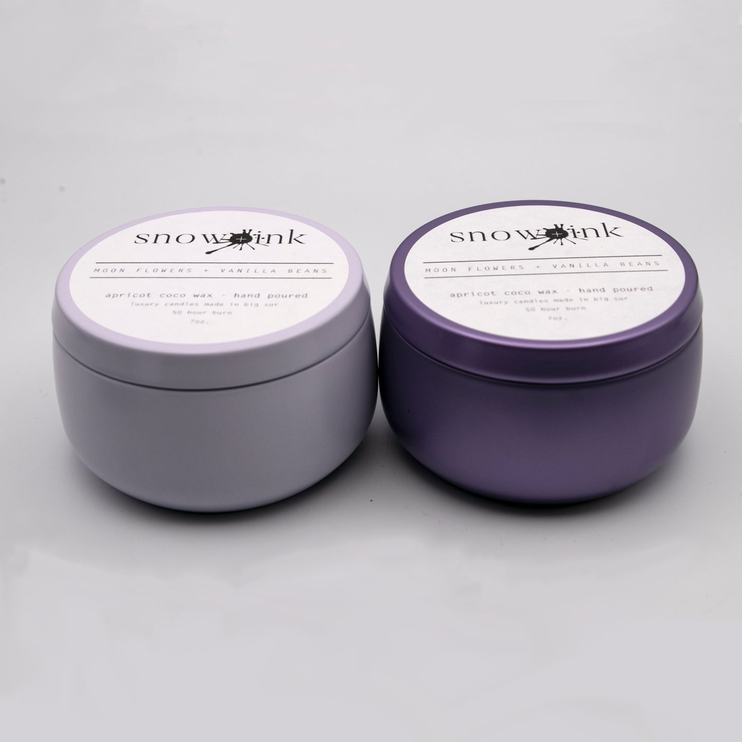 Moon Flowers + Vanilla Beans Candle Tin