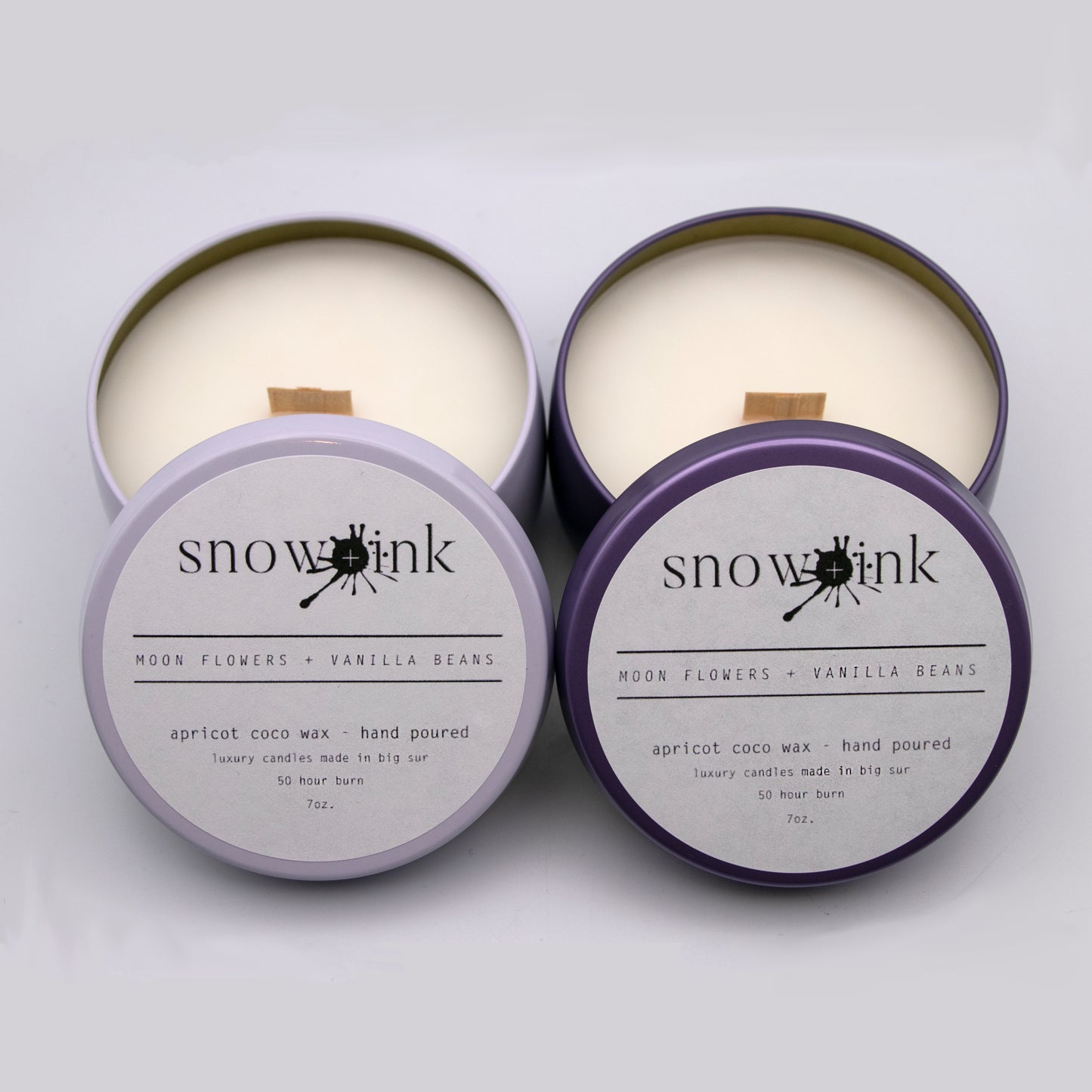Moon Flowers + Vanilla Beans Candle Tin