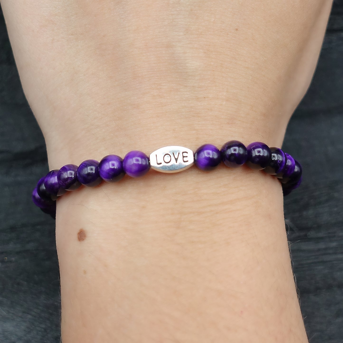 Purple Tiger's Eye 6mm
