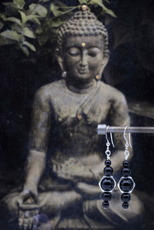 Black Tourmaline Earrings